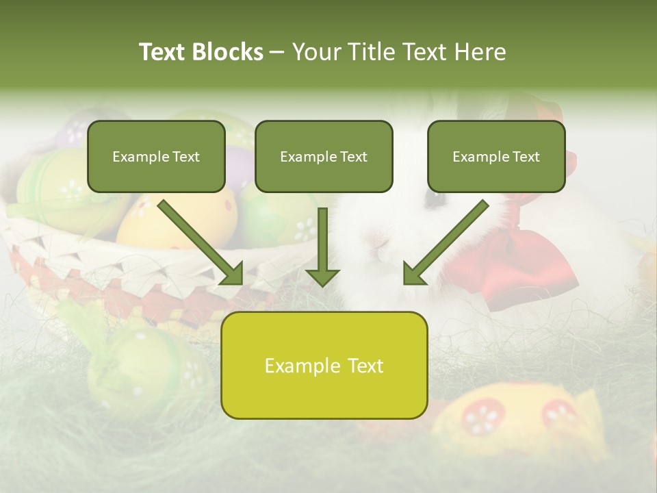 Rabbit Furry Rattan PowerPoint Template