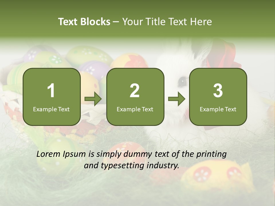 Rabbit Furry Rattan PowerPoint Template