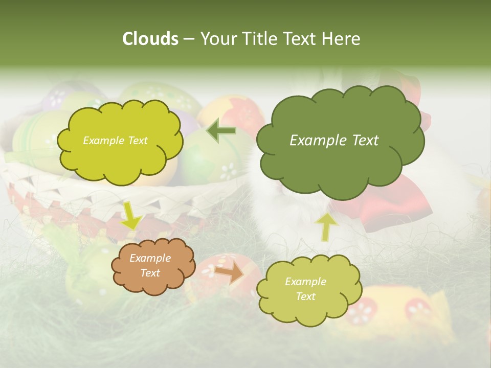 Rabbit Furry Rattan PowerPoint Template