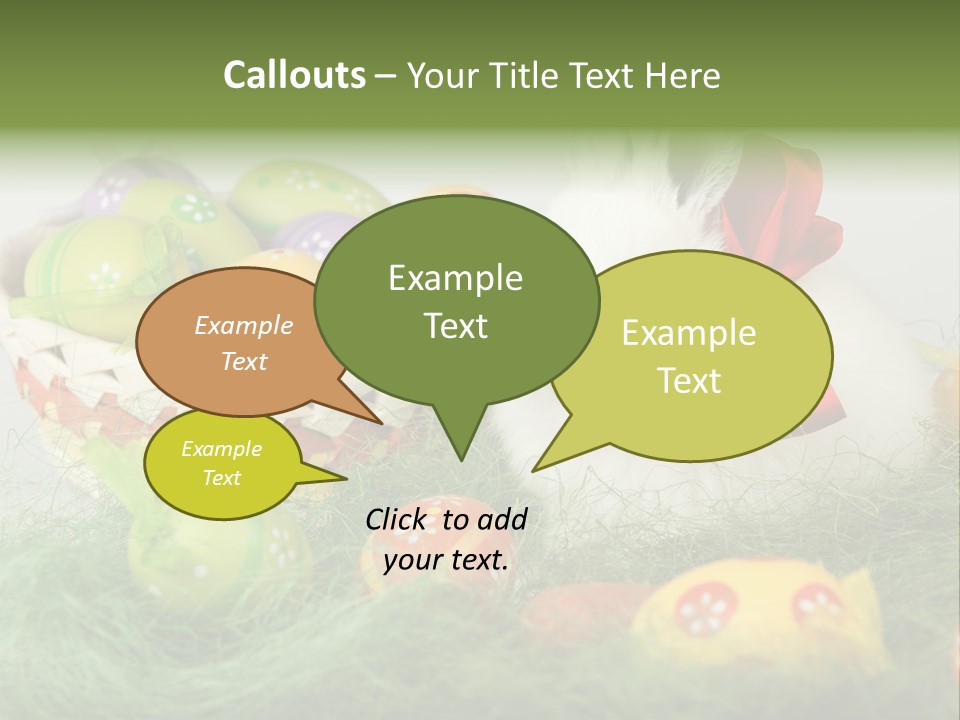 Rabbit Furry Rattan PowerPoint Template