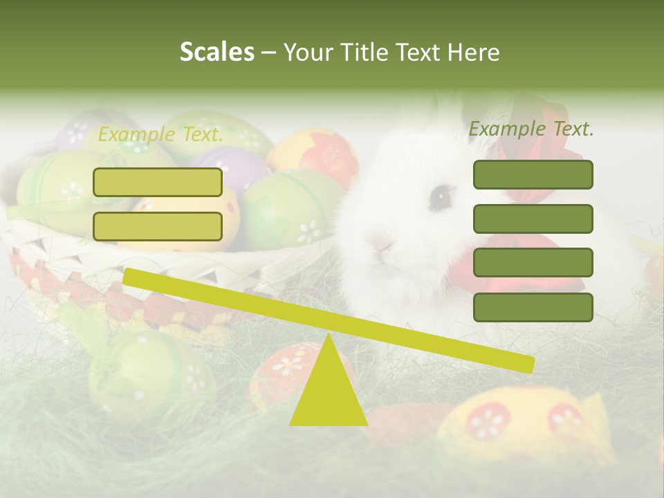 Rabbit Furry Rattan PowerPoint Template