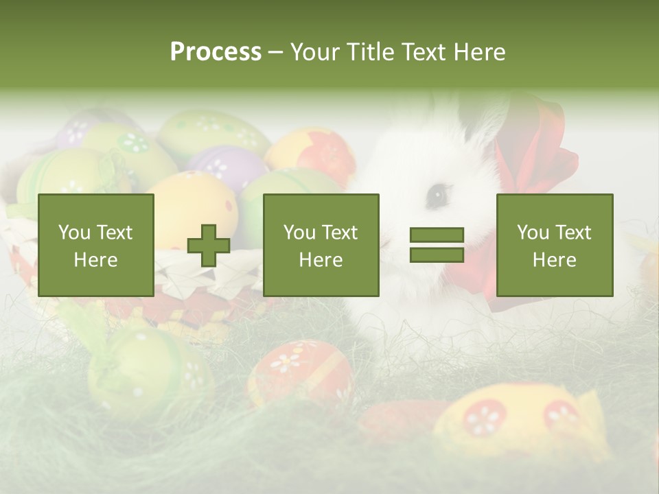 Rabbit Furry Rattan PowerPoint Template