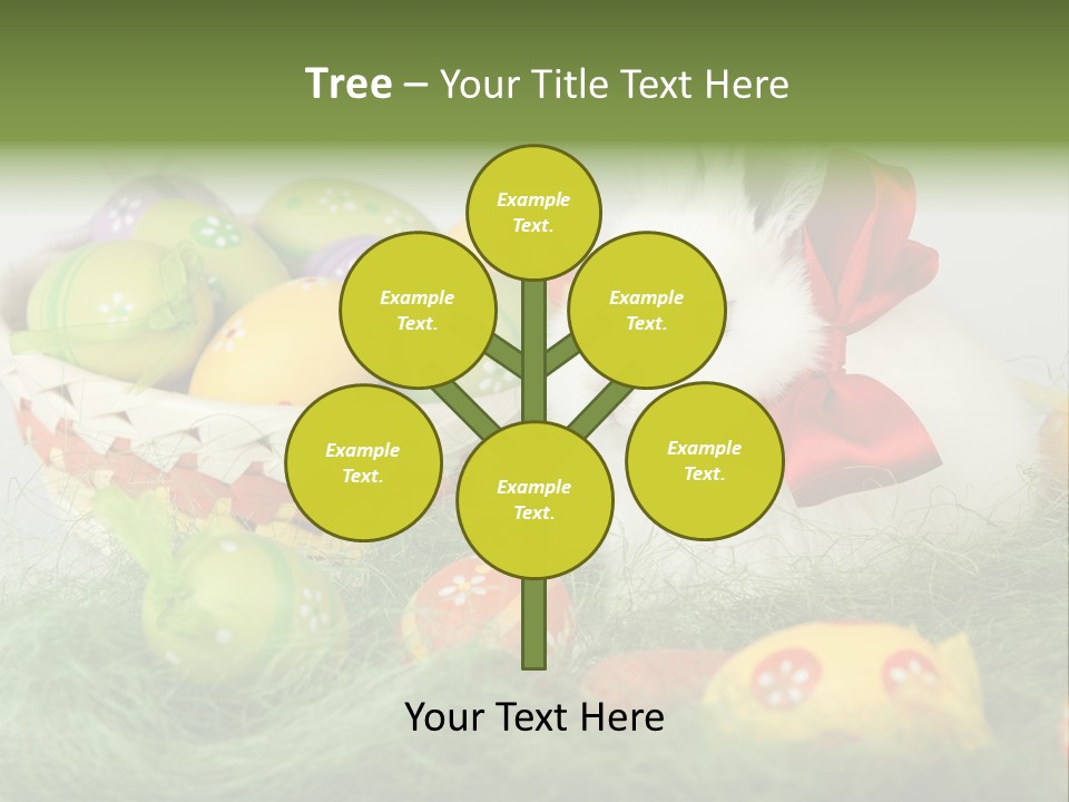 Rabbit Furry Rattan PowerPoint Template