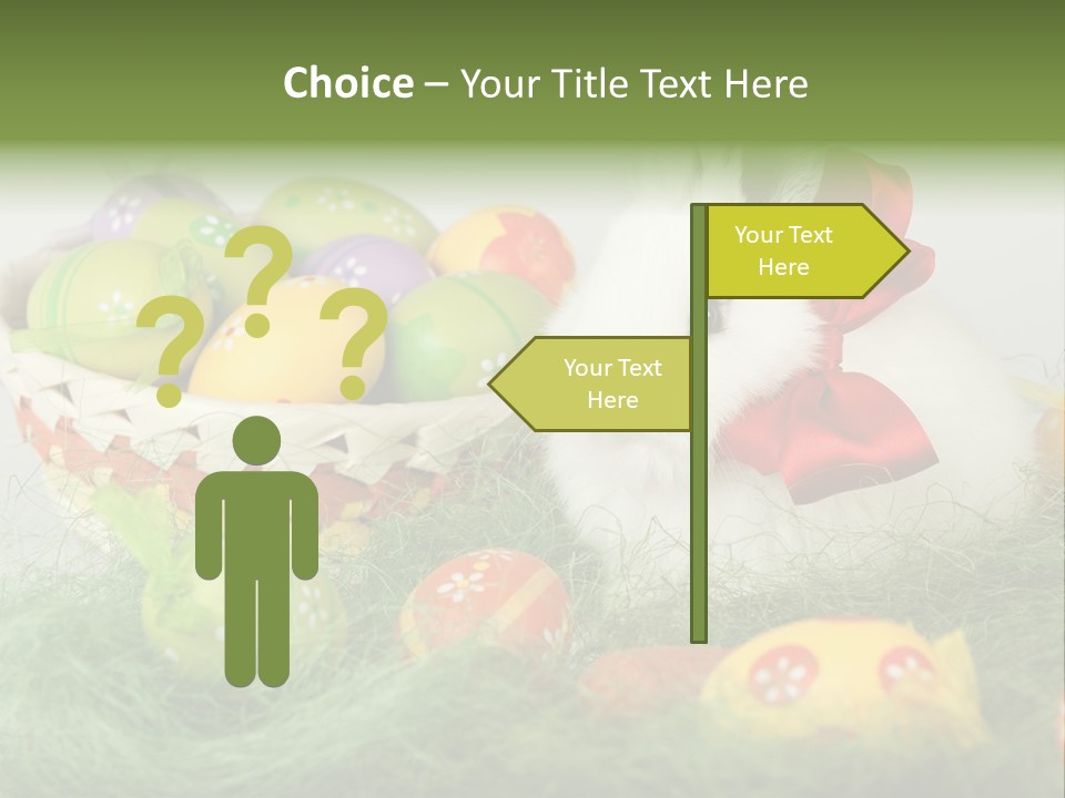 Rabbit Furry Rattan PowerPoint Template