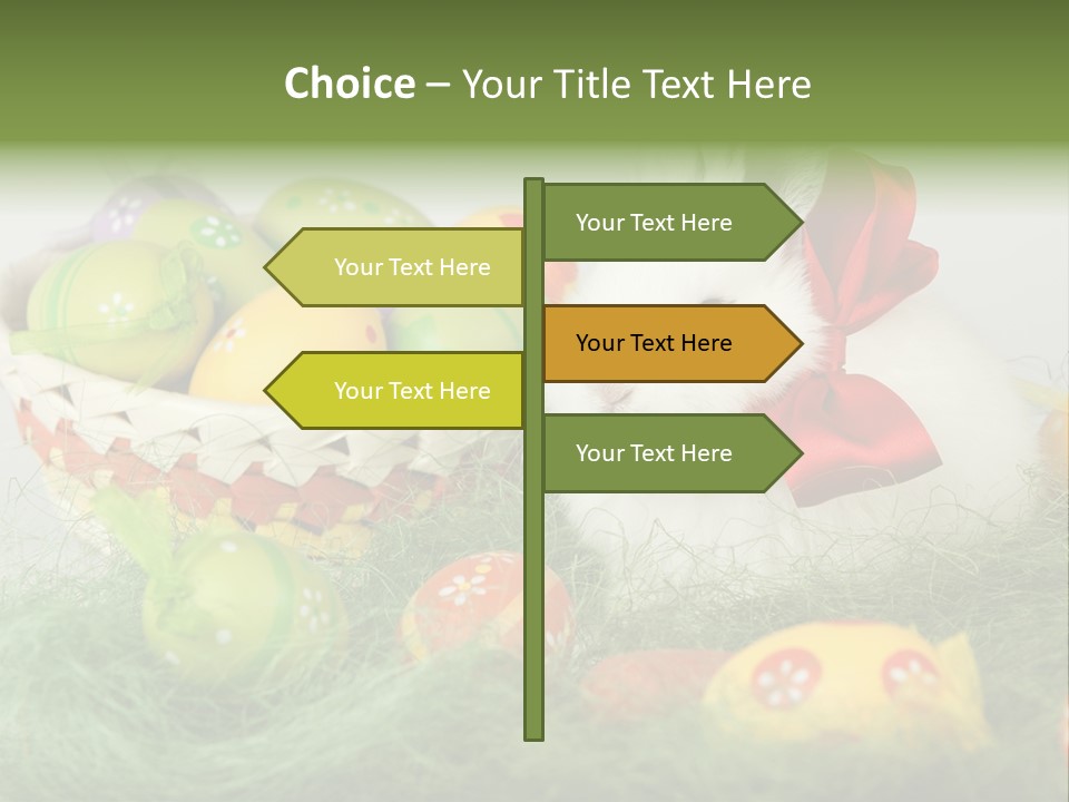 Rabbit Furry Rattan PowerPoint Template