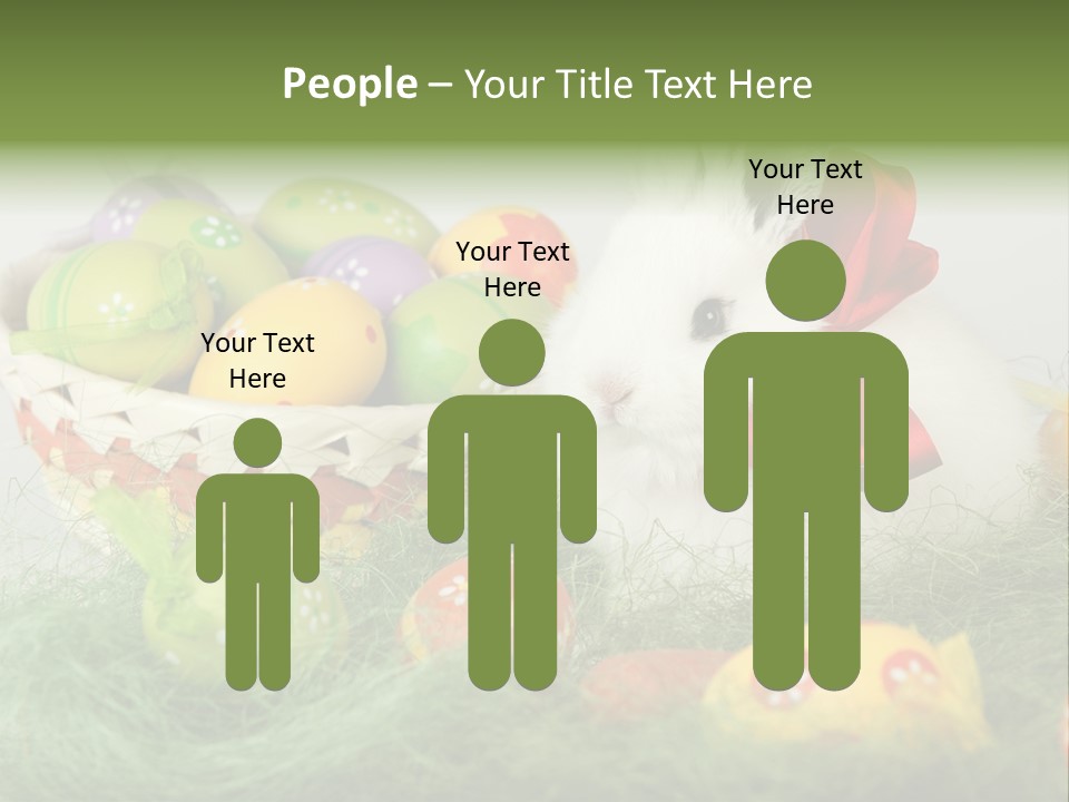 Rabbit Furry Rattan PowerPoint Template