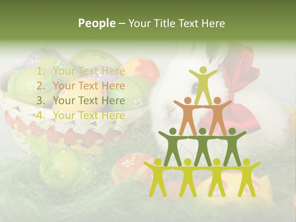 Rabbit Furry Rattan PowerPoint Template