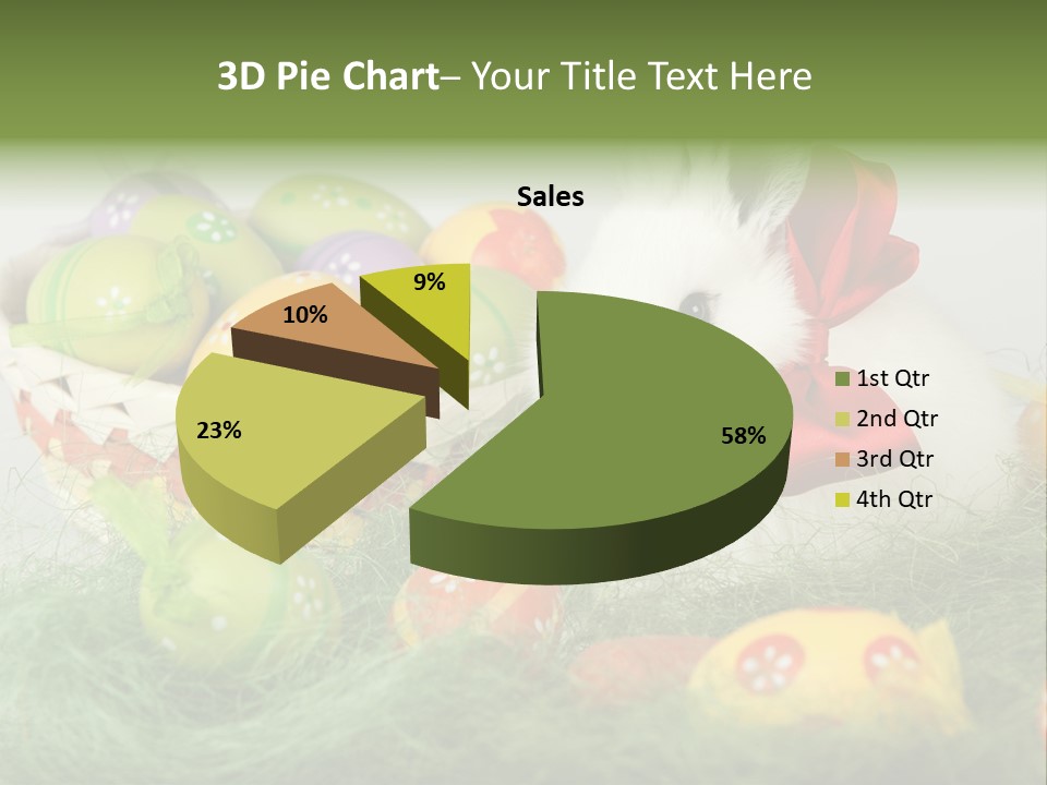 Rabbit Furry Rattan PowerPoint Template