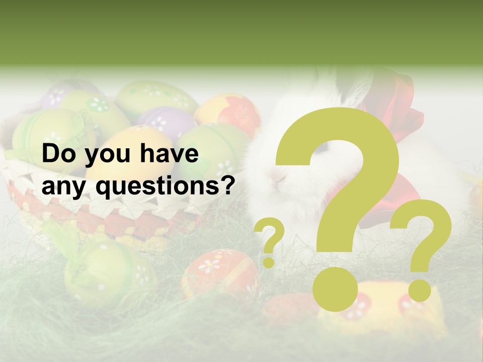 Rabbit Furry Rattan PowerPoint Template