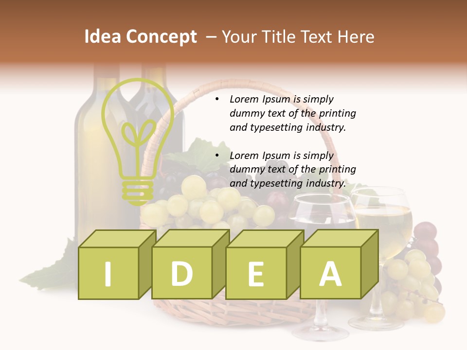 Alcoholic Pink Leaves PowerPoint Template