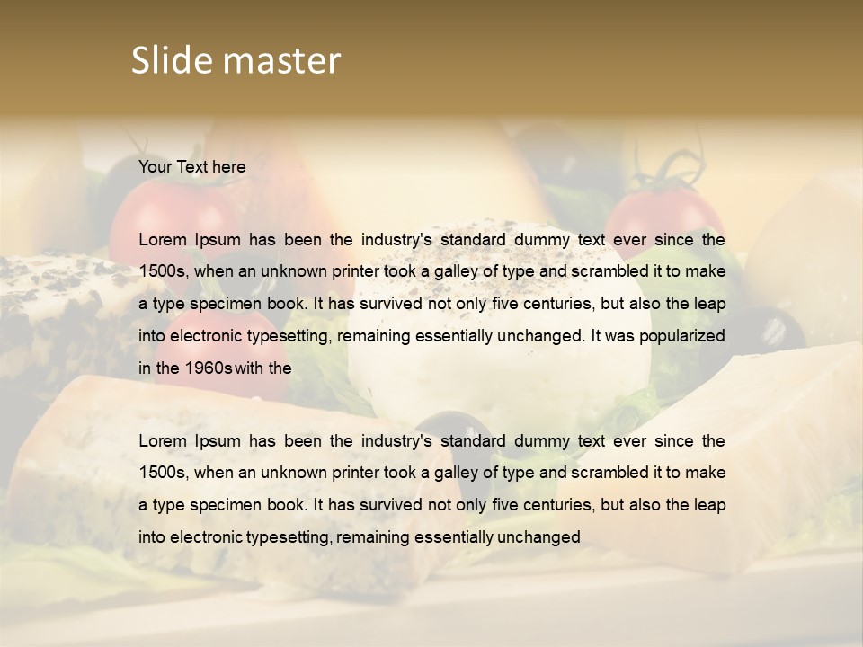 Gusto Alimentaci Gastronom PowerPoint Template