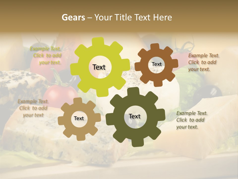 Gusto Alimentaci Gastronom PowerPoint Template