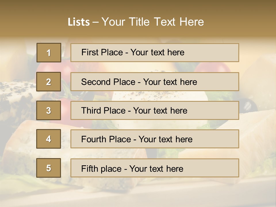 Gusto Alimentaci Gastronom PowerPoint Template