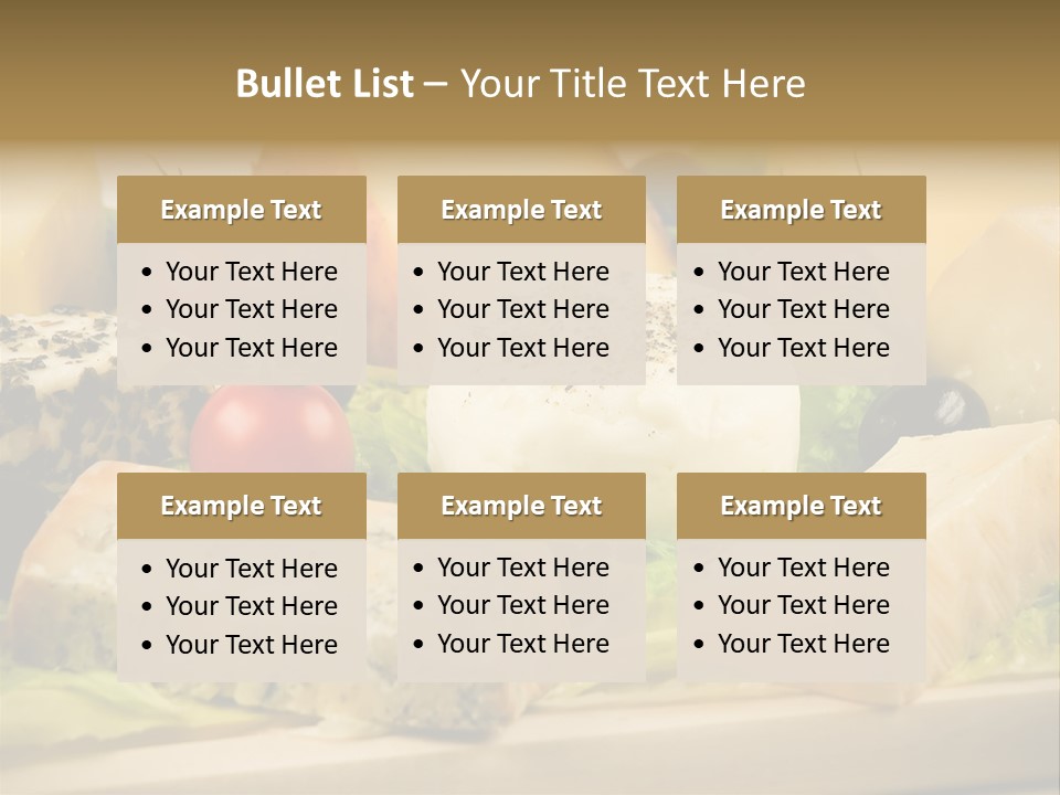 Gusto Alimentaci Gastronom PowerPoint Template