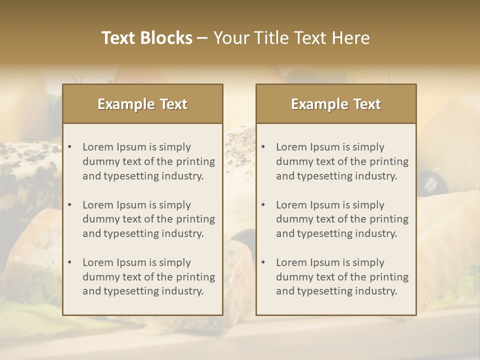 Gusto Alimentaci Gastronom PowerPoint Template