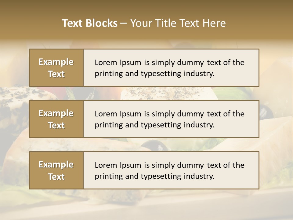 Gusto Alimentaci Gastronom PowerPoint Template