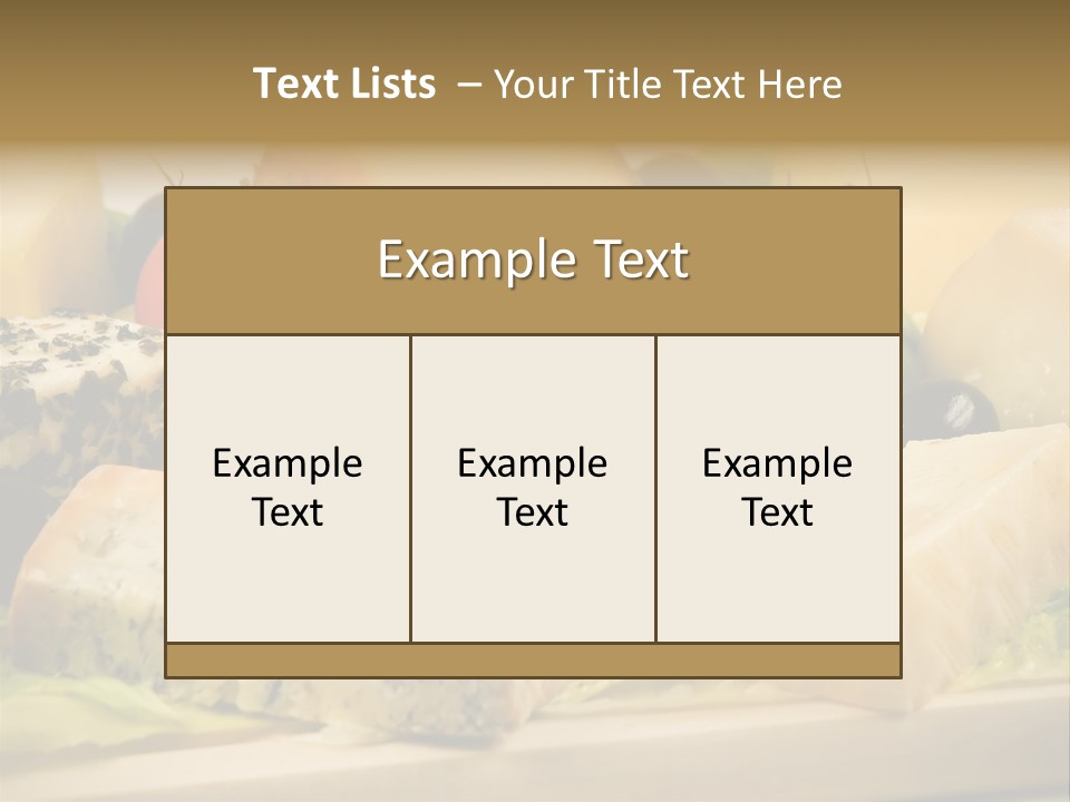 Gusto Alimentaci Gastronom PowerPoint Template