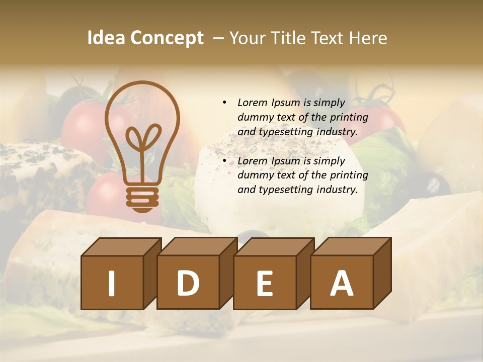 Gusto Alimentaci Gastronom PowerPoint Template