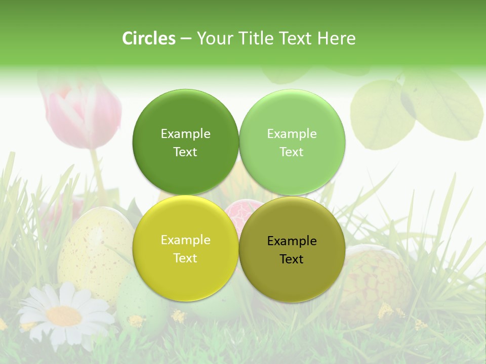 Drau Blumen Bunte PowerPoint Template