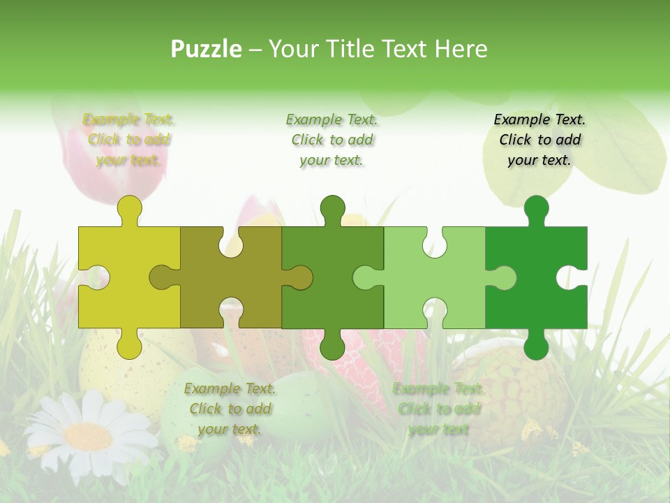 Drau Blumen Bunte PowerPoint Template