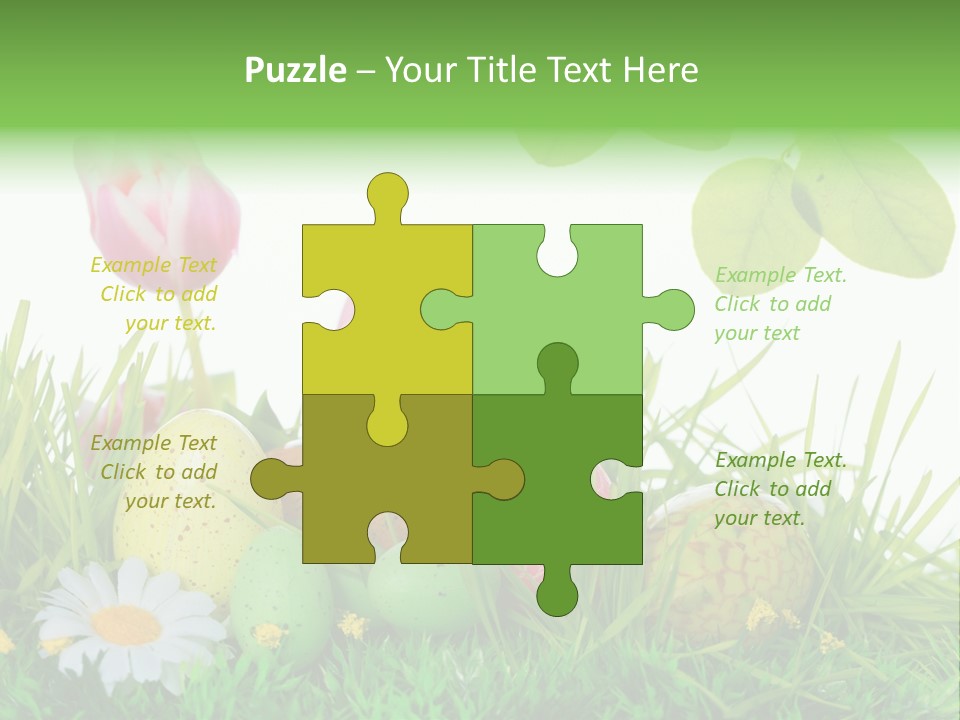 Drau Blumen Bunte PowerPoint Template