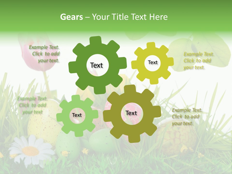 Drau Blumen Bunte PowerPoint Template