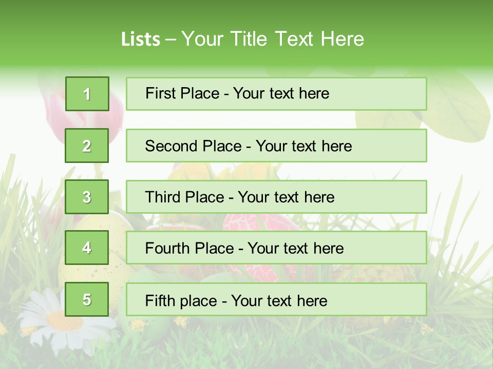 Drau Blumen Bunte PowerPoint Template