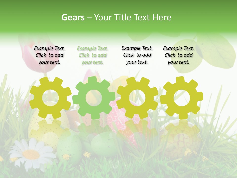 Drau Blumen Bunte PowerPoint Template