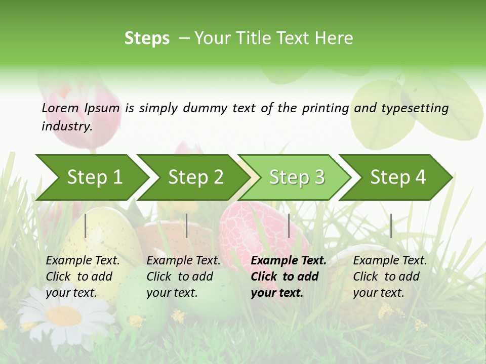 Drau Blumen Bunte PowerPoint Template