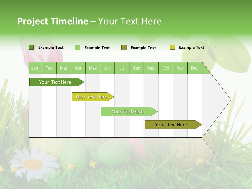 Drau Blumen Bunte PowerPoint Template