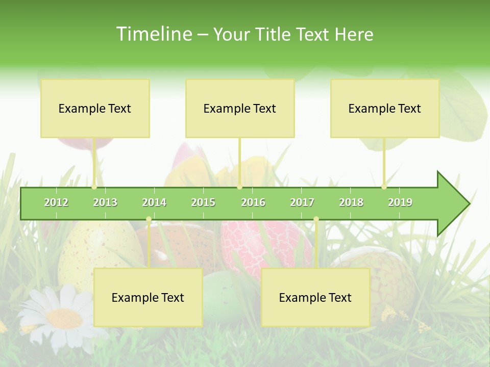 Drau Blumen Bunte PowerPoint Template