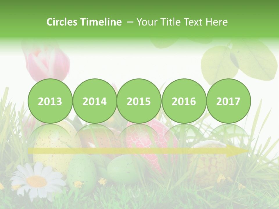 Drau Blumen Bunte PowerPoint Template