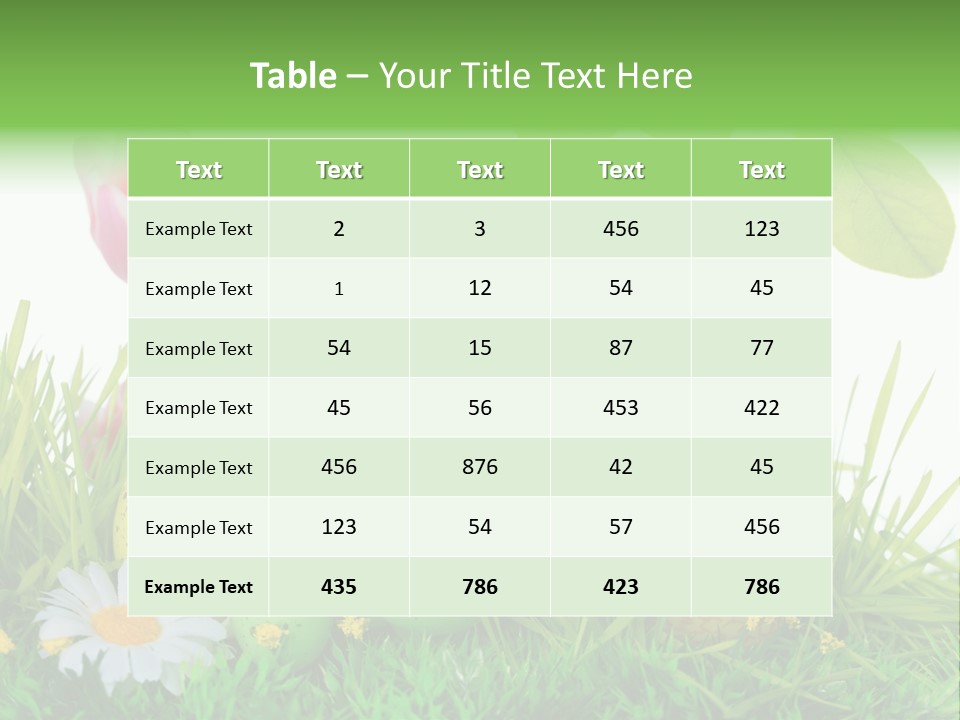 Drau Blumen Bunte PowerPoint Template