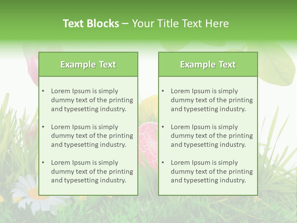 Drau Blumen Bunte PowerPoint Template