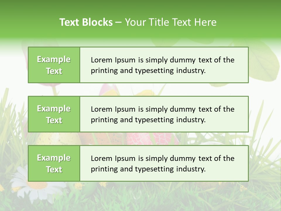 Drau Blumen Bunte PowerPoint Template