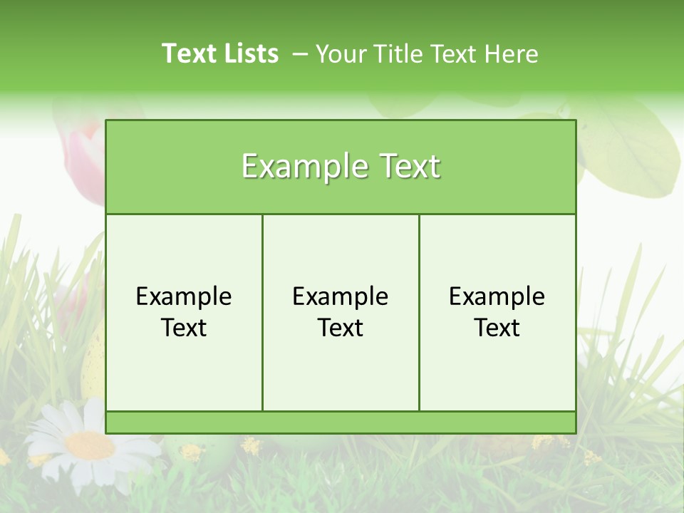 Drau Blumen Bunte PowerPoint Template