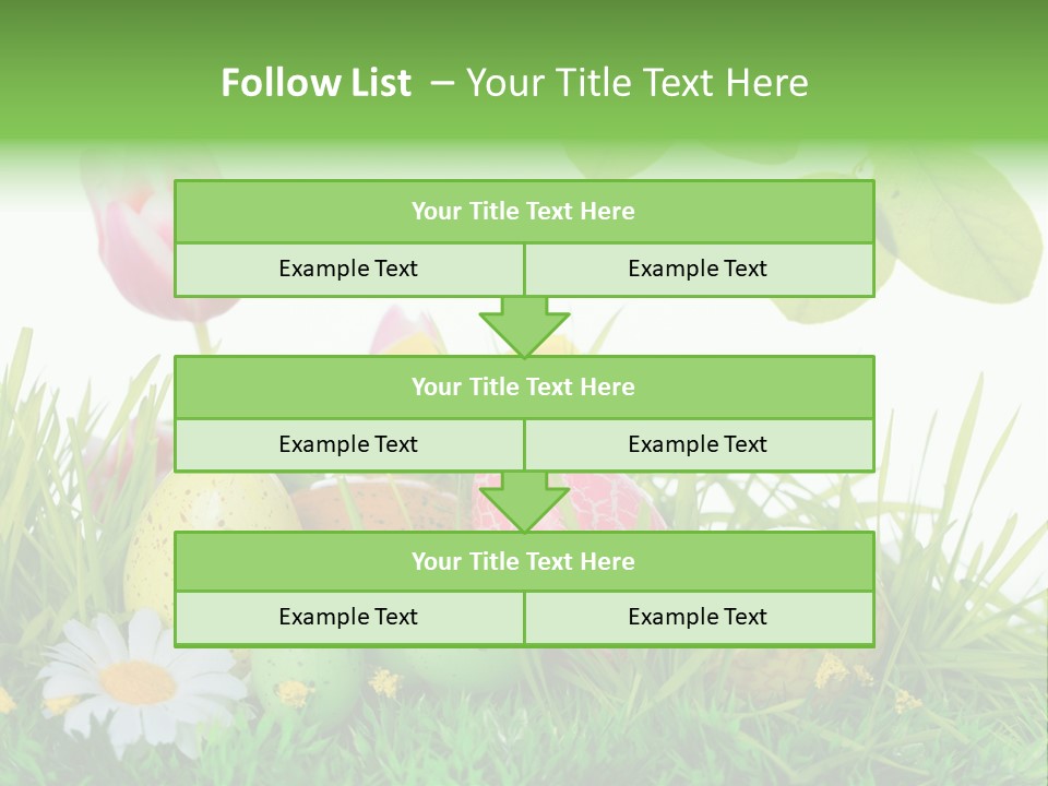 Drau Blumen Bunte PowerPoint Template