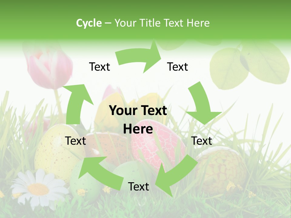 Drau Blumen Bunte PowerPoint Template