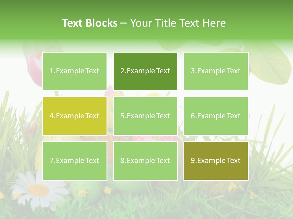 Drau Blumen Bunte PowerPoint Template