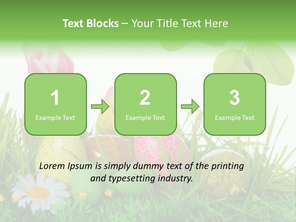 Drau Blumen Bunte PowerPoint Template