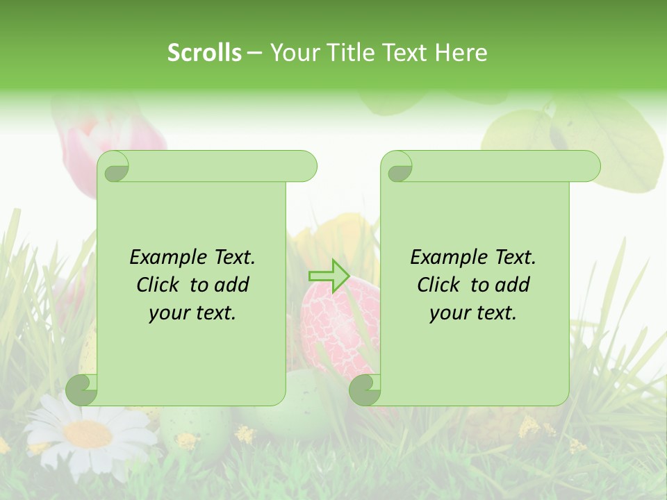 Drau Blumen Bunte PowerPoint Template
