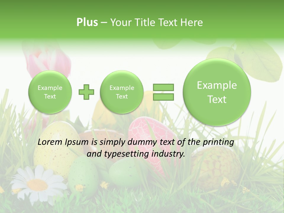 Drau Blumen Bunte PowerPoint Template