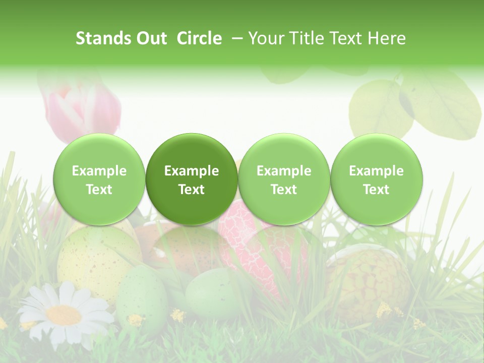 Drau Blumen Bunte PowerPoint Template