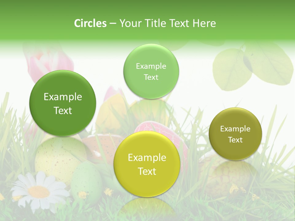 Drau Blumen Bunte PowerPoint Template