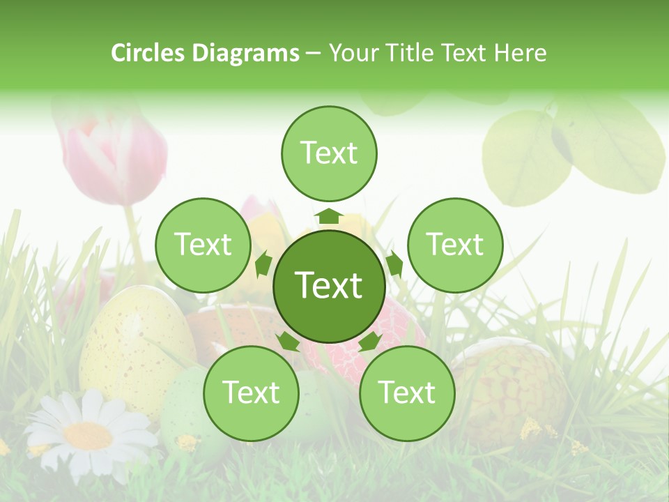 Drau Blumen Bunte PowerPoint Template