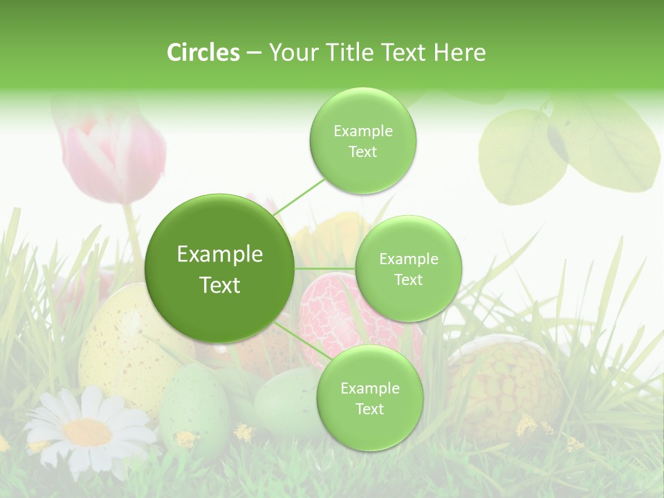 Drau Blumen Bunte PowerPoint Template