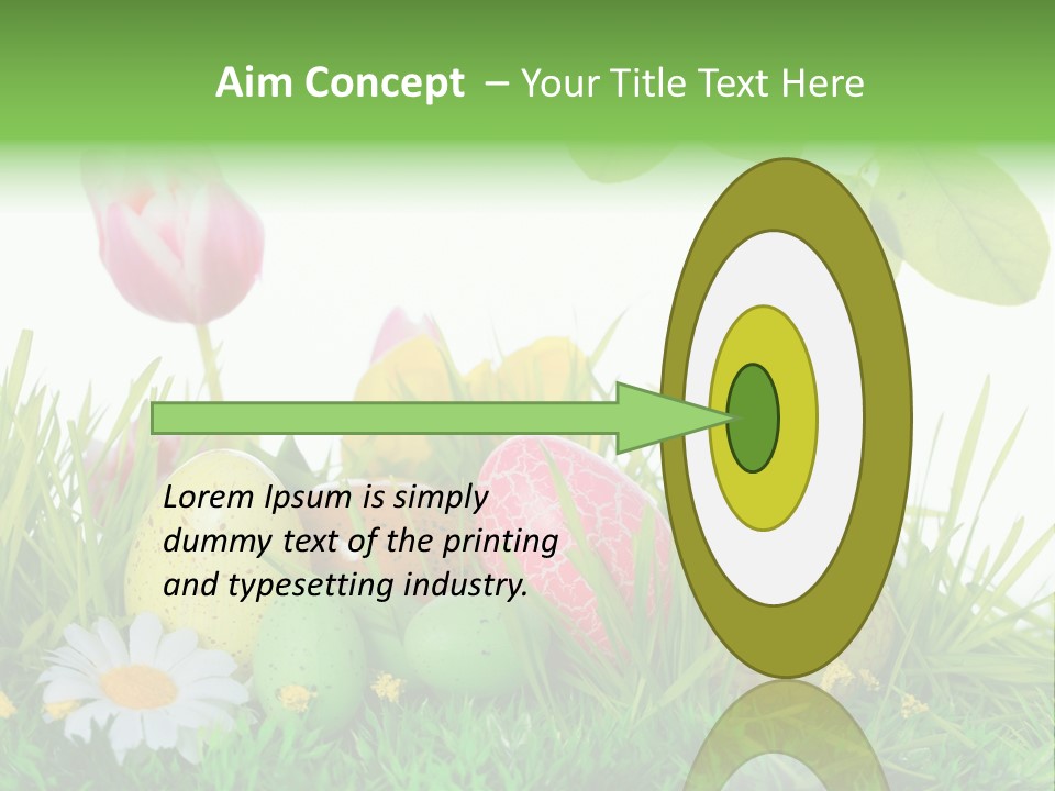 Drau Blumen Bunte PowerPoint Template