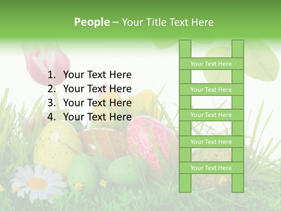 Drau Blumen Bunte PowerPoint Template