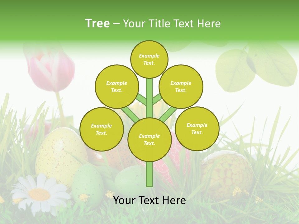 Drau Blumen Bunte PowerPoint Template