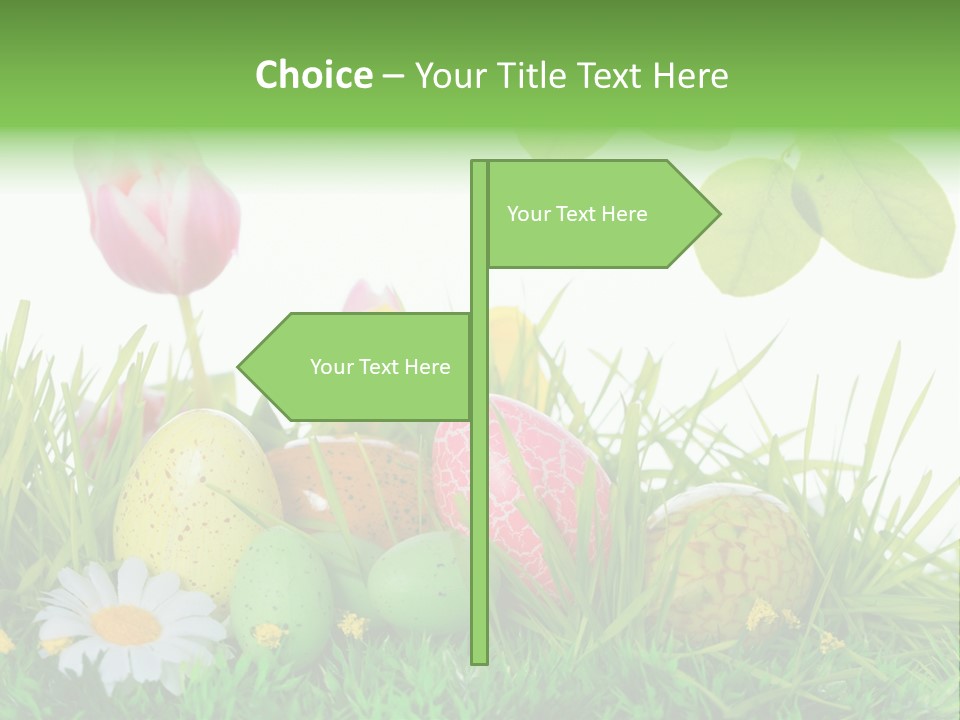 Drau Blumen Bunte PowerPoint Template